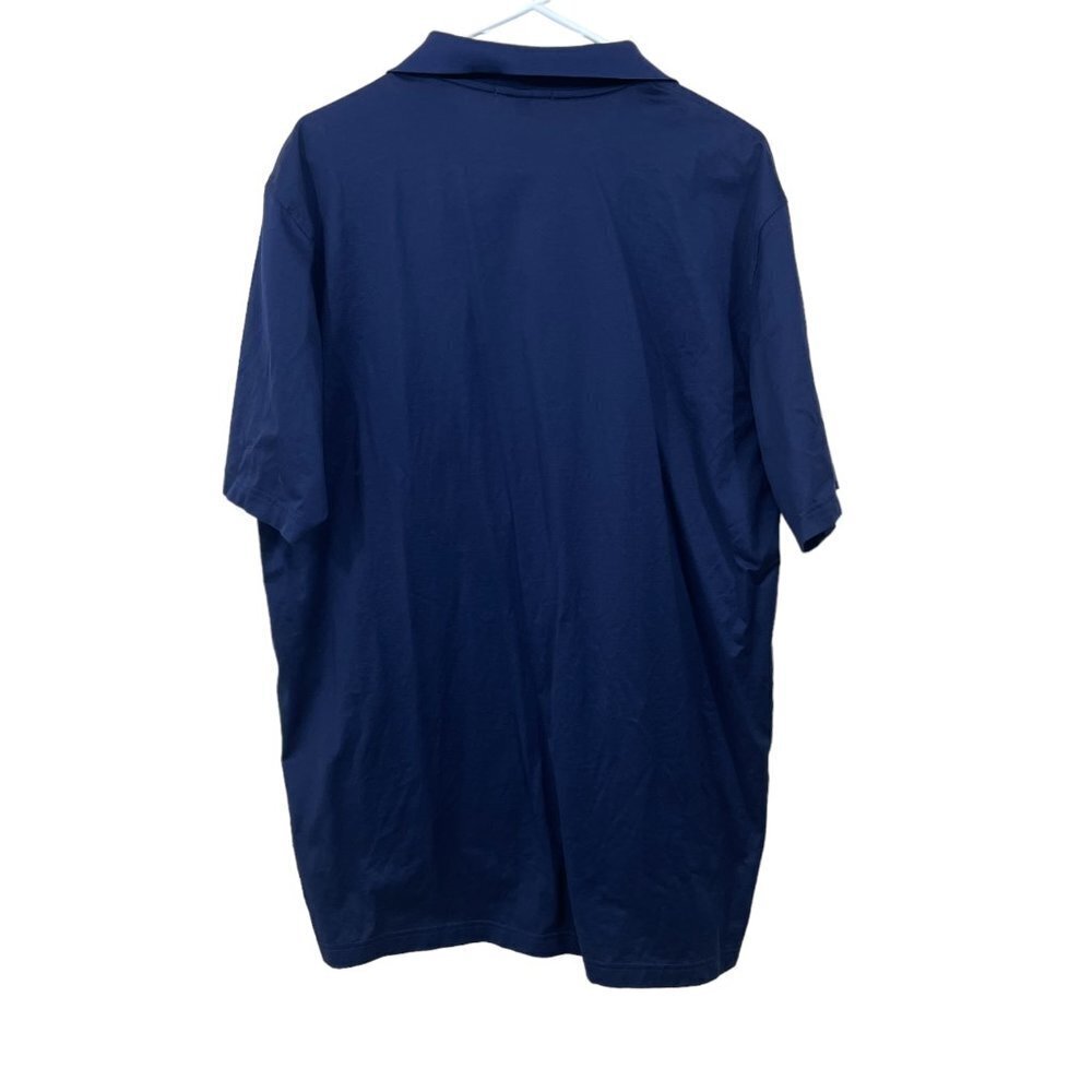 Peter Millar Men Size Large Solid Navy Stretch Po… - image 2